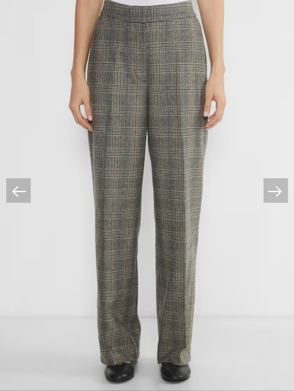 Aritzia Wilfred The Limitless Pant - Prrcision Wool Carney H Chrome/ Black